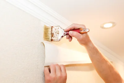 Pose de papier peint à Saint-Paër — revêtements muraux et toiles de verre